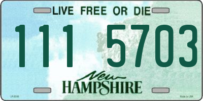 NH license plate 1115703
