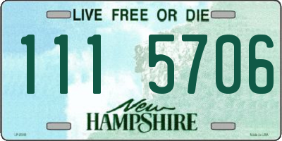 NH license plate 1115706
