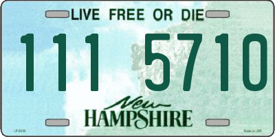 NH license plate 1115710