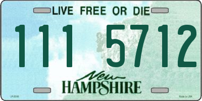 NH license plate 1115712