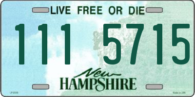 NH license plate 1115715