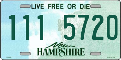NH license plate 1115720