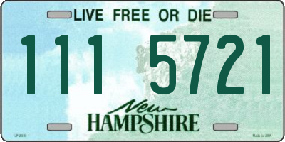 NH license plate 1115721