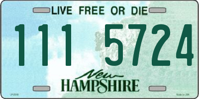 NH license plate 1115724