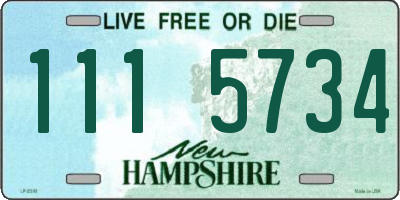 NH license plate 1115734