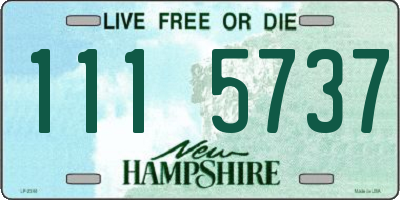 NH license plate 1115737
