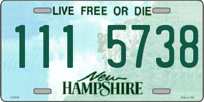 NH license plate 1115738