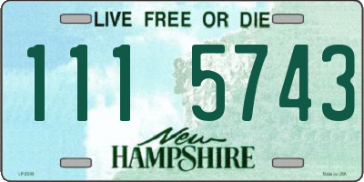 NH license plate 1115743