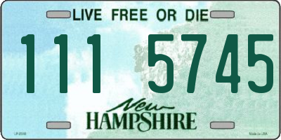 NH license plate 1115745