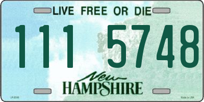 NH license plate 1115748