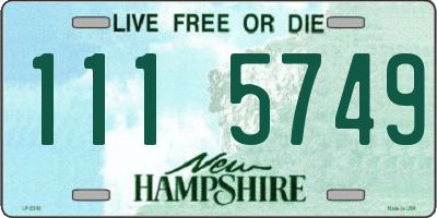 NH license plate 1115749