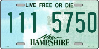 NH license plate 1115750
