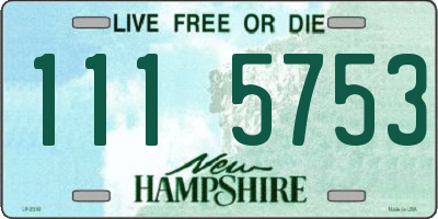 NH license plate 1115753