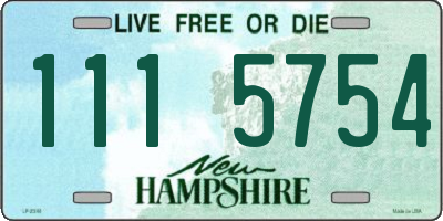 NH license plate 1115754