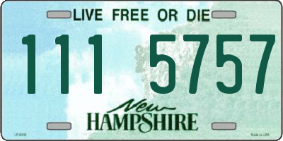 NH license plate 1115757