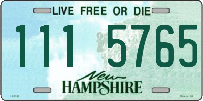 NH license plate 1115765