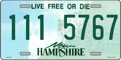 NH license plate 1115767
