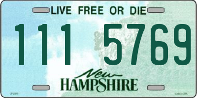 NH license plate 1115769