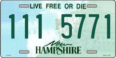 NH license plate 1115771