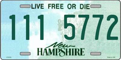 NH license plate 1115772