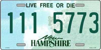 NH license plate 1115773