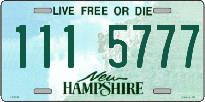 NH license plate 1115777