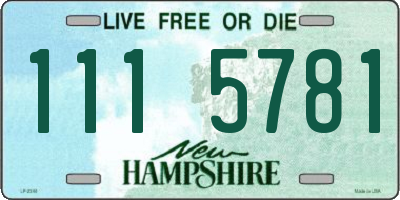 NH license plate 1115781