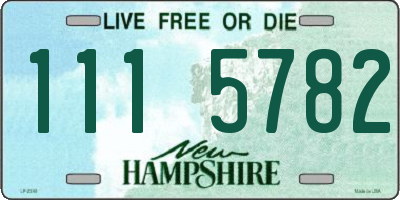 NH license plate 1115782