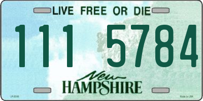 NH license plate 1115784