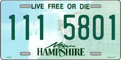 NH license plate 1115801