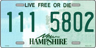 NH license plate 1115802