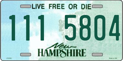 NH license plate 1115804