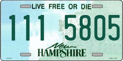 NH license plate 1115805