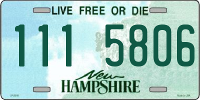 NH license plate 1115806
