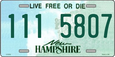 NH license plate 1115807