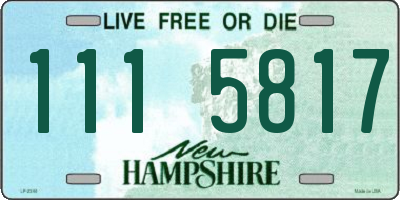 NH license plate 1115817