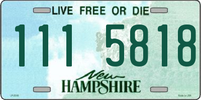 NH license plate 1115818