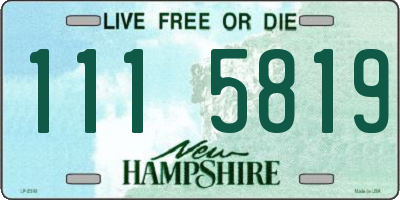 NH license plate 1115819
