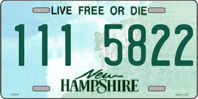 NH license plate 1115822