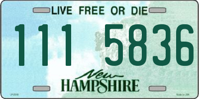 NH license plate 1115836