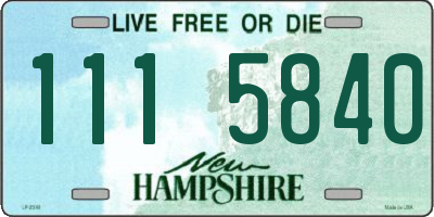 NH license plate 1115840