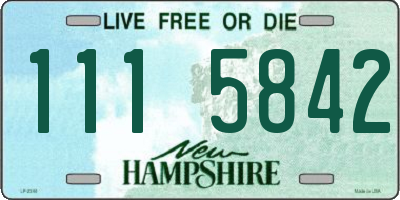 NH license plate 1115842