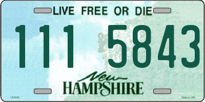 NH license plate 1115843