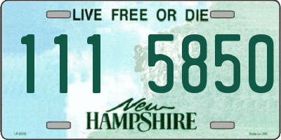 NH license plate 1115850