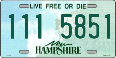NH license plate 1115851