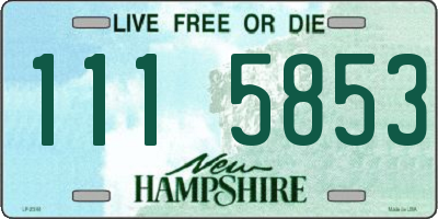 NH license plate 1115853