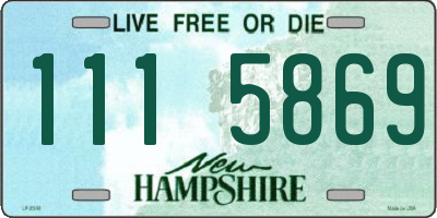 NH license plate 1115869