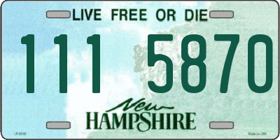 NH license plate 1115870