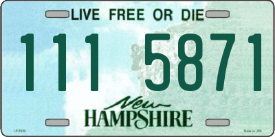 NH license plate 1115871