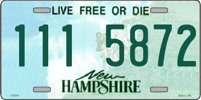 NH license plate 1115872